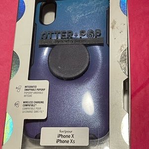 Otterbox + pop socket iphone x/xs case